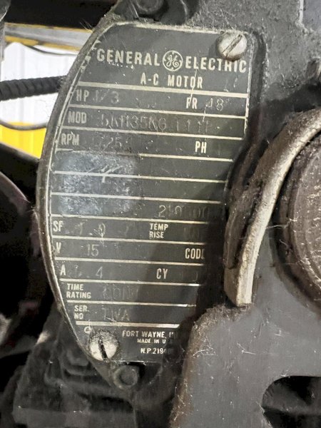 1/3 HP MILWAUKEE MODEL PDF TYPE 600 DIE FILER 110V: STOCK #23261