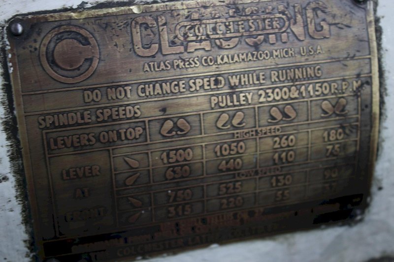 14" X 48" CLAUSING ENGINE LATHE: STOCK #74876