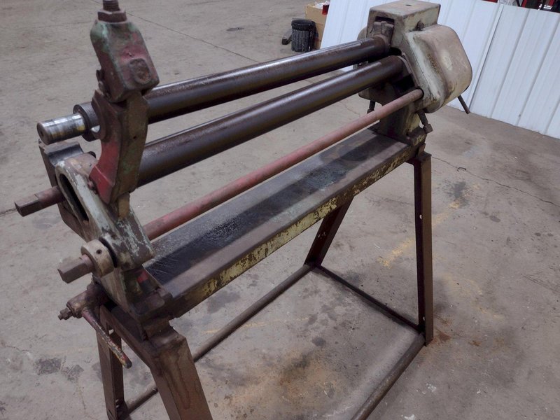 36" X 18 GAUGE PEXTO MODEL #390-F PLATE BENDING ROLL STOCK #18949