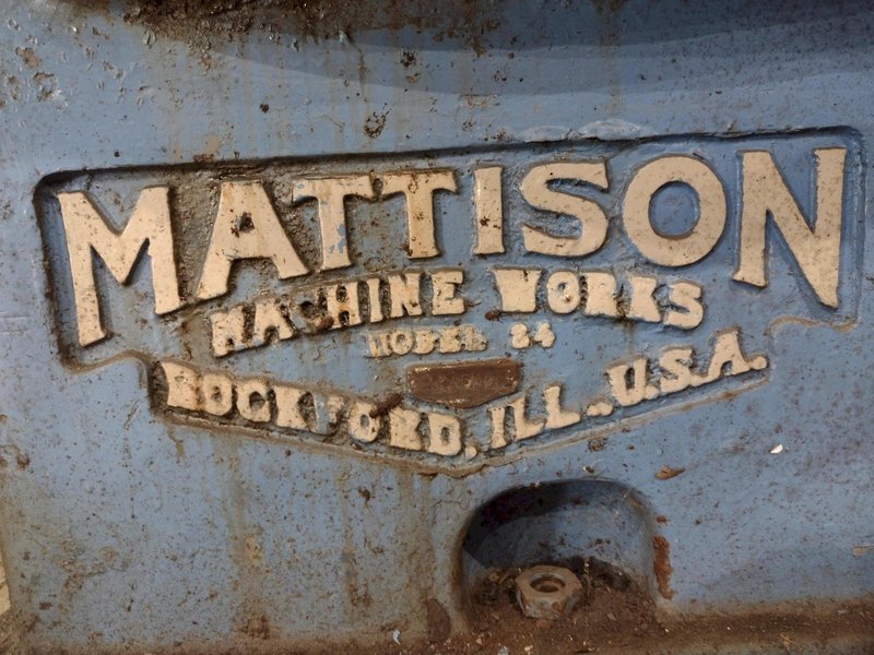 36&quot; X 50 HP MATTISON ROTARY SURFACE GRINDER: STOCK #23504