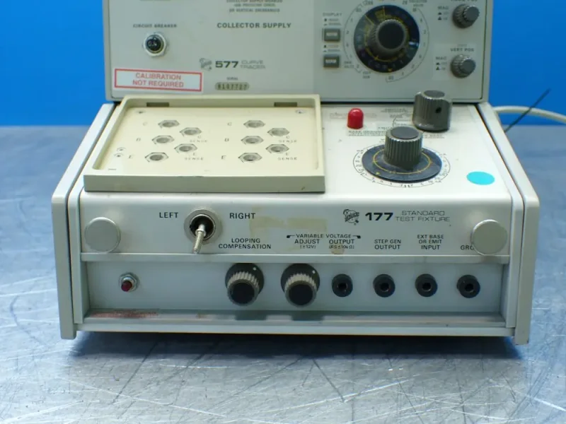 TEKTRONIX CURVE TRACER W/177 STANDARD TEST FIXTURE  -  577