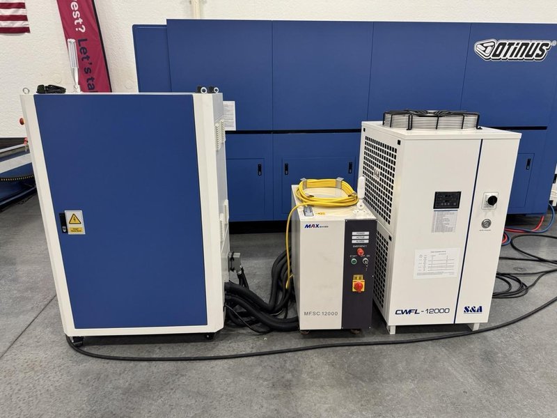 12,000 Watt 5′ x 10′ Otinus Fiber Laser Cutting Machine W/ Tube Cutter, 2024 – In Stock, Install &amp; Training Included!