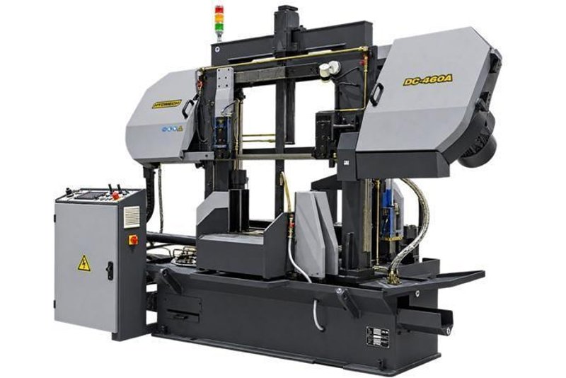 NEW 18" x 18" HYDMECH MODEL DC-460P SEMI AUTOMATIC DUAL POST BAND SAW