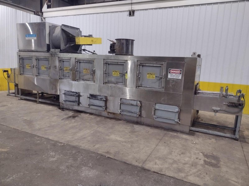 24" WIDE FPI SYSTEMS MODEL #CBW-24 STAINLESS STEEL CONVEYOR TYPER PASS-THROUGH PARTS WASHER: YOBRO #25173