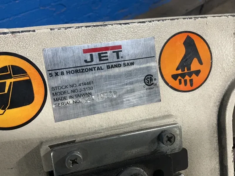 JET 5” X 8” HORIZONTAL BAND SAW   -  J-3130
