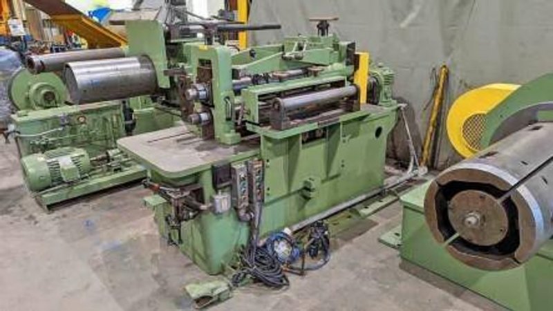 24" x 4.12" x 6,000# Ruesch Slitting Line STOCK# 4244