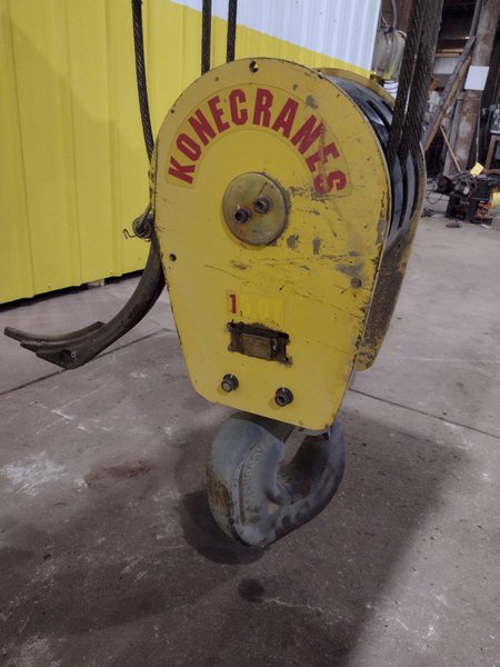 15 TON (2014) KONE CRANE OVERHEAD CABLE HOIST : STOCK #18636