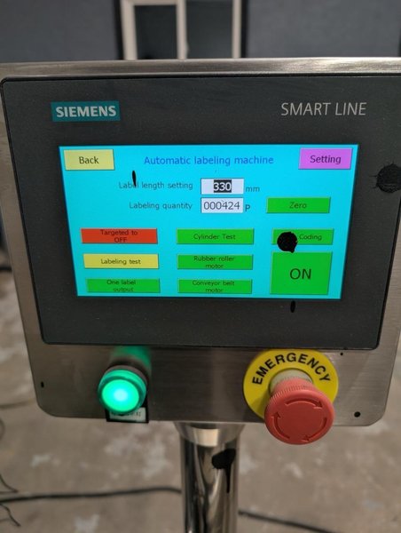 Liquid Filling Line with Automatic 4 Nozzle Servo Gear Pump Filler, Lid Presser, Labeler, Turntables, and Conveyors, 2024