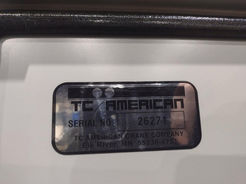 TC AMERICAN CRANE RUBBER WHEEL POWERED TRACTOR DRIVE TROLLEY &amp; HOIST CARRIER, NEW IN CRATE: YOBRO #24827