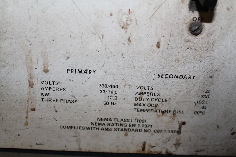 300 AMP MILLER WELDER: STOCK #62287