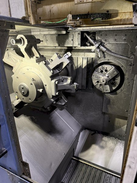 Used 2015 Murata Muratec MW120 Twin Spindle CNC Lathe w/ Dual Gantry Loader For Sale