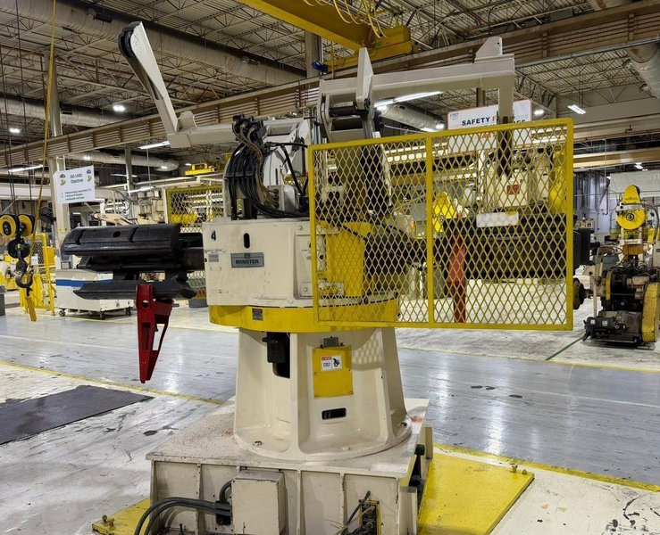 Used Minster Servo Coil Feed Line - 20 inch x 10,000 lbs. x .110" Thickness Capacity, Year 1996