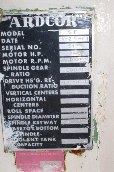 12 STAND X 1-1/2&quot; ARDCOR ROLLFORMER: STOCK #76628