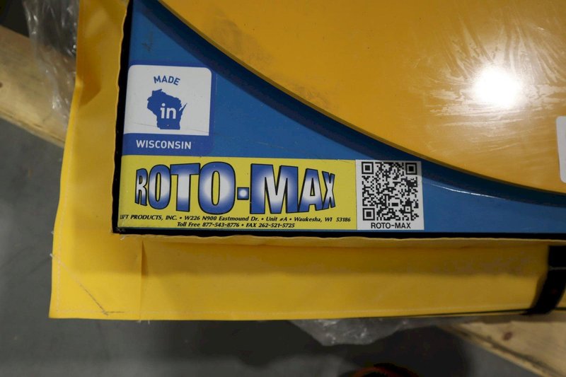 Roto-Max RTMX-30 Hydraulic Lift Rotating Roller Table, with Foot Control and Safety Skirting (New In 2026)  ***Looks Unused***- Auction Item