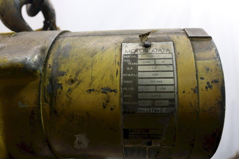 500 LB BUDGIT ELECTRIC POWERED CHAIN HOIST: STOCK #11967