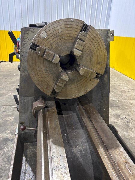 21" X 126" CLAUSING COLCHESTER MODEL #21 ENGINE LATHE, NO CARRIAGE: YOBRO #24424