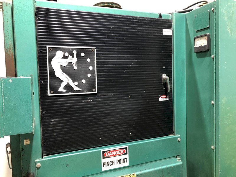 24&quot; TIMESAVER MODEL #325-1HDA 75 HP SINGLE HEAD HEAVY DUTY BELT GRINDER/SANDER: STOCK #16299