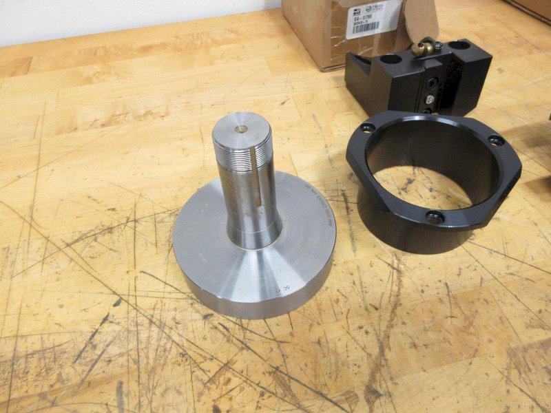Assorted Lathe Tooling - Haas Static Tool Holders (2) &amp; Hardinge 5C Emergency Collet- Auction Item