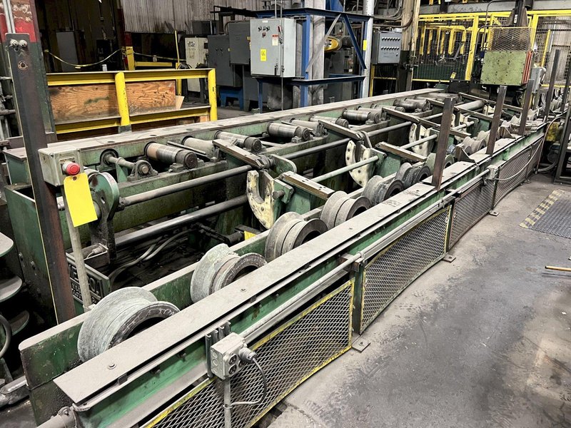 12 ROLL MEECO MODEL #12-12-TPVC (HD3) 2-PLANE SHAPE, ROD &amp; FLAT STOCK ROTARY STRAIGHTENING &amp; CHAMFER SYSTEM: STOCK #18428