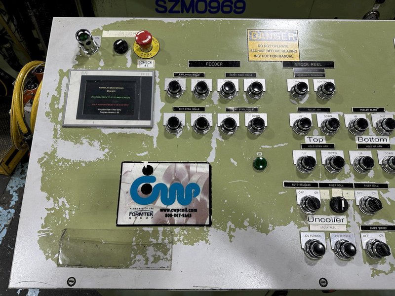 220 TON AIDA #NCI-200(2) PRESS LINE, COMPLETE WITH CWP SPACE-SAVER COIL FEED LINE: STOCK #22209