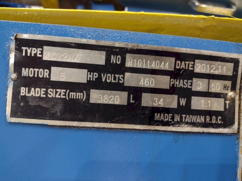 12" x 12" KALAMAZOO MODEL #KC12AX AUTOMATIC HORIZONTAL BANDSAW: STOCK #18787