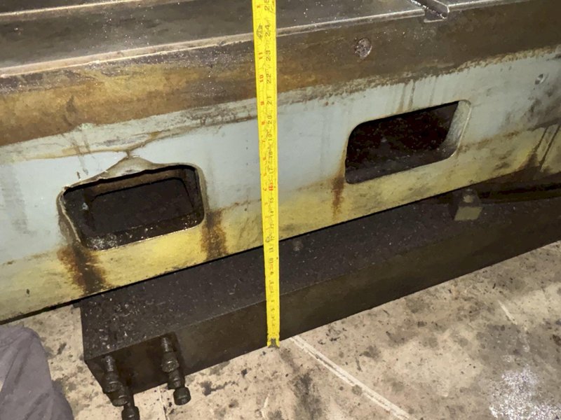 96&quot; X 120&quot; GIDDINGS &amp; LEWIS T SLOT POWERED AIR LIFT ROTARY TABLE: STOCK #22066