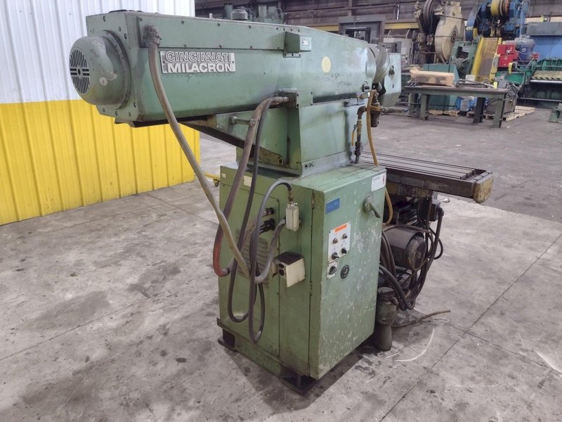 #2 CINCINNATI MODEL #207 HORIZONTAL MILL WITH VERTICAL TOOLMAKERS OVERARM: STOCK #22270