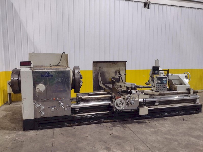 35" x 120" WILLIS MODEL #PK35 HOLLOW SPINDLE ENGINE LATHE 10" HOLE: YOBRO #24547