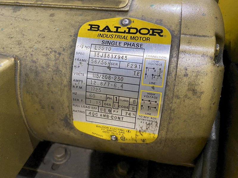 12&quot; x 1 HP POWERMATIC MODEL #35B PEDESTAL DISC GRINDER SANDER, 115V SINGLE PHASE: STOCK 20354