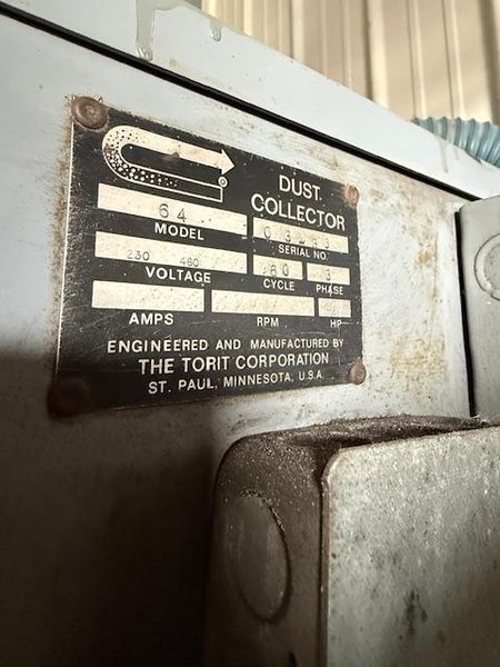 Torit Model 64 Dust Collector Unit- Auction Item