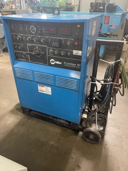 350 AMP MILLER SYNCHROWAVE 350 TIG WELDER: STOCK #22323
