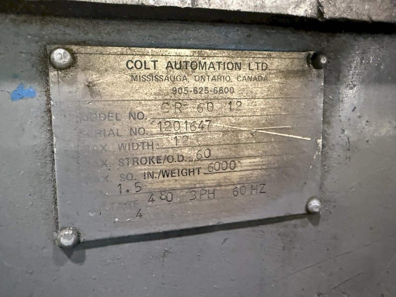 6,000 LBS X 12" COLT MODEL #CR60 CENTERING REEL: YOBRO #24296