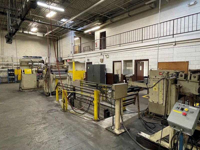 10,000 LBS. X 40&quot; X .110&quot; ROWE SERVO CONVENTIONAL COIL FEED LINE FOR METAL STAMPING