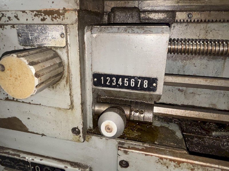 14&quot; X 40&quot; REPUBLIC MODEL #14 ENGINE LATHE WITH METRIC &amp; 2&quot; HOLE: STOCK #23667