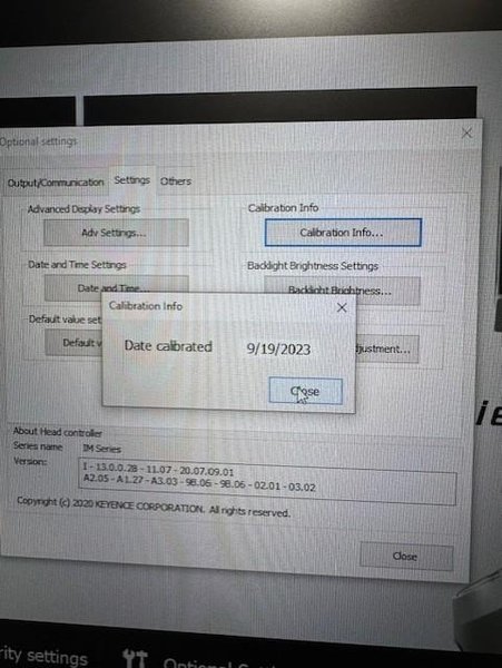 Keyence IM-8030 Image Dimension Measurement System, 2023