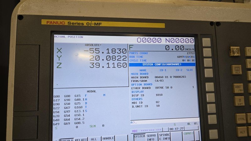 YMT TB–2210 CNC VERTICAL MACHINING CENTER. STOCK # 1004625