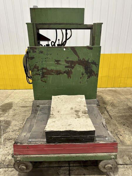 12,000 LB X 50&quot; ROWE MODEL #12050-DSV MOTORIZED COIL REEL UNCOILER &amp; COIL CAR: STOCK #21979
