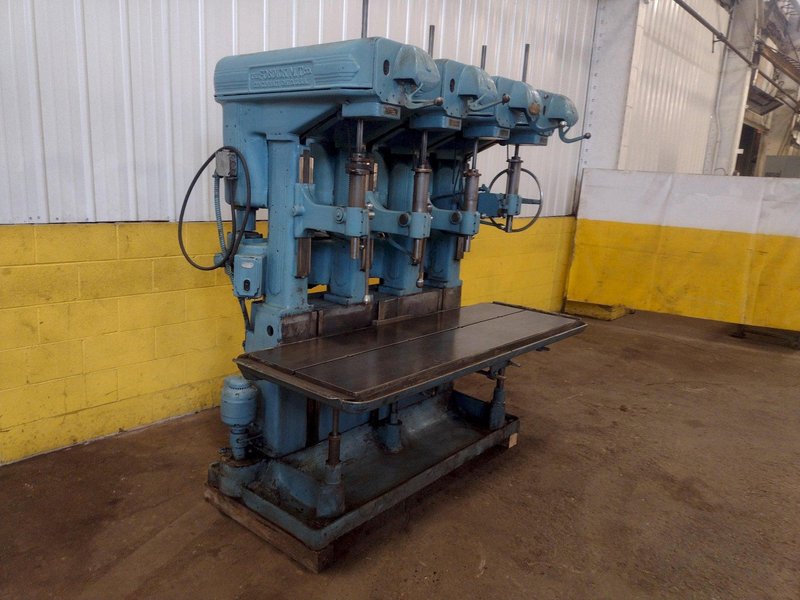 4 HEAD FOSDICK HEAVY DUTY GANG DRILL: STOCK #18005