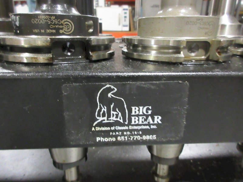 Big Bear Rolling Tool Cart with (64) CAT50 Pockets and (47) CAT50 Assorted Tool Holders- Auction Item