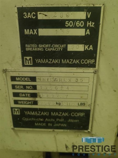 MAZAK Integrex 35Y CNC Turning/Milling Center