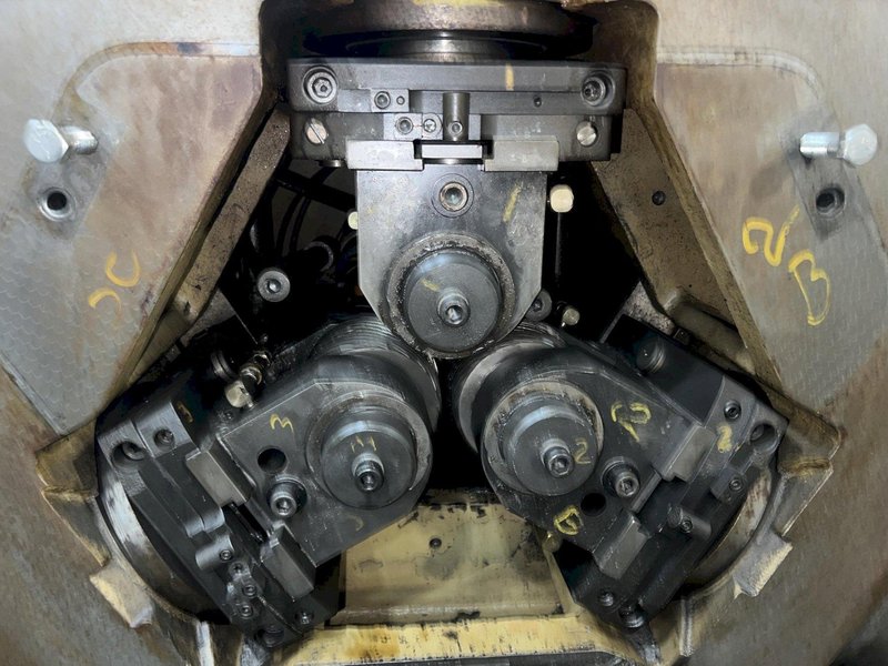 Reed Model A25 3 Die Cylindrical Die Thrufeed/Infeed Thread Rolling Machine