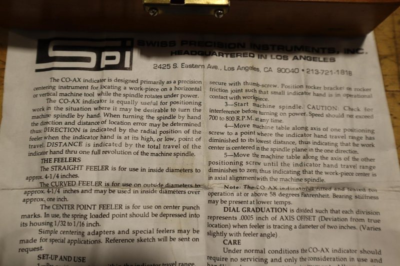 Chamfer Gages, Countersink Gage, Co-Ax Indicator, Hole Bottom Adapter- Auction Item