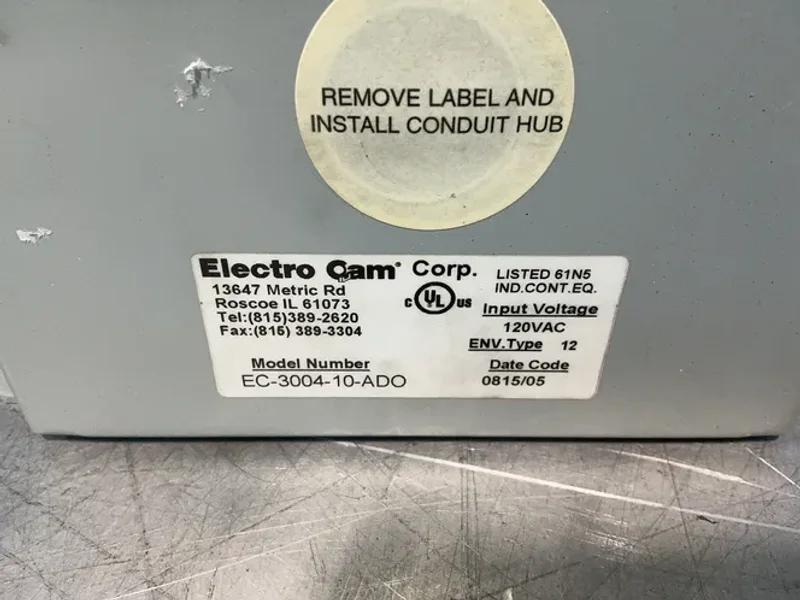 Electro Cam Corp. Electronic Rotary Cam Limit Switch - Ec-3004-10-ado