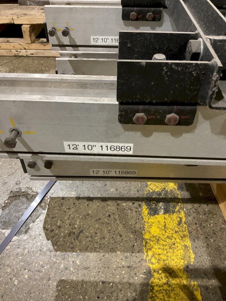 KNIGHT 4110 CHAIN HOIST LIFT TRACK 12′ 10″ 500 LB CAPACITY SET OF TWO USED