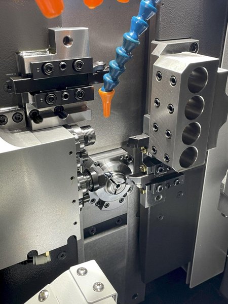 Tsugami Model B0205-VR w/ Fanuc 0i-TF, Fire Trace (5 Lbs), B0-WORK-KIT MKIII (Work Conveyor), Thru Sub Coolant w Pump, Abile Programming Software, Edge Scout 320 Barfeed,  Two Channel Sets , ONLY 73 RUN HOURS