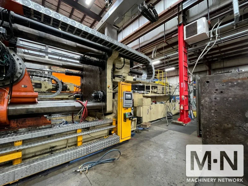3150 TON 420 OZ HUSKY MODEL QTI3150RS155/155 QUADLOCK INJECTION MOLDING MACHINE MFG 2007