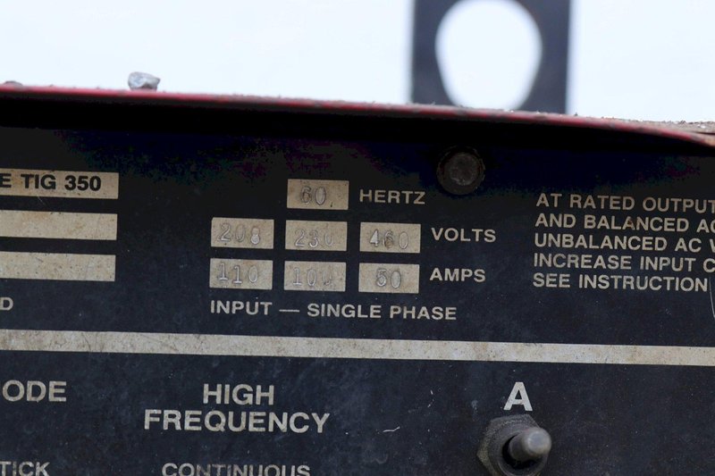 LINCOLN MODEL SQUARE WAVE TIG 350 WELDER: STOCK #73269