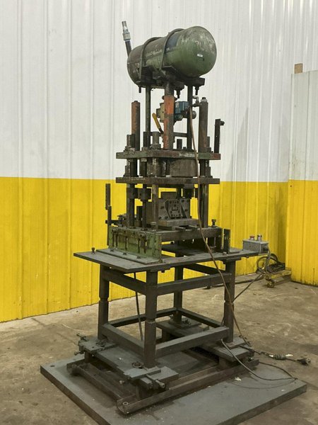 12 TON PNEUPOWR AIRAM MODEL #4P12 PNEUMATIC PRESS 3” STROKE: YOBRO #24862