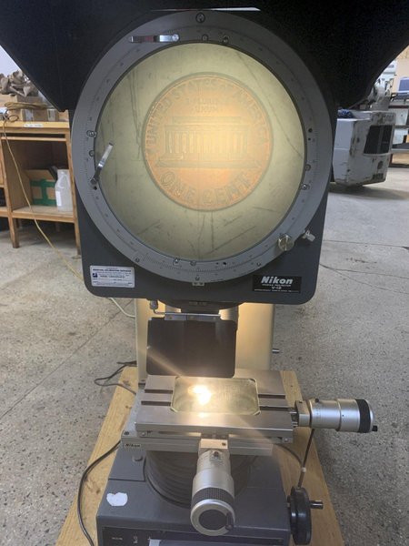 12" NIKON #V12 Bench Top Vertical Beam Profile Projector / Optical Comparator, s/n 236038