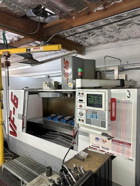 Haas VF-6 VMC, 1997 – 4th Axis Ready, Chip Auger